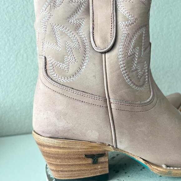 Lane SMOKESHOW Pink Cowboy Bootie Womens 8 Short Western Cowgirl Ankle Boots - Picture 3 of 13